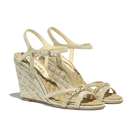 chanel sandali ferragni|Chanel suede sandals.